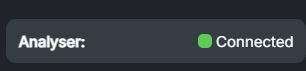 Analyser status